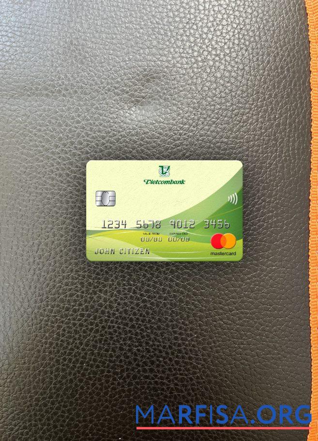 Blank Vietnam Vietcombank mastercard photolook front sample